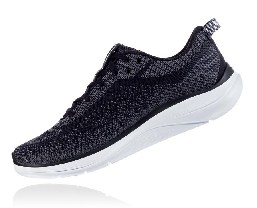 Zapatillas Running Hoka One One Hombre - Hupana Flow - Negras/Blancas - JCU720354